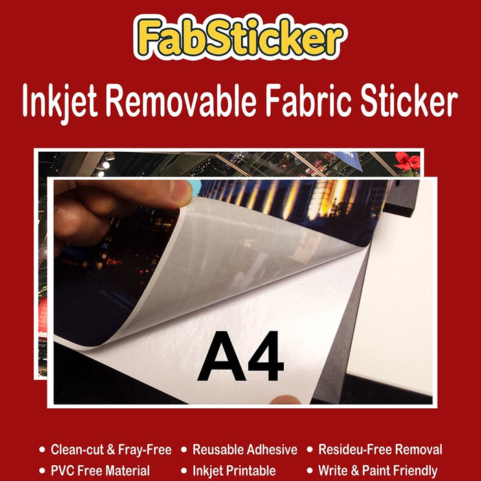 RTL43 (A4) <br> FabSticker Removable Self adhesive Fabric A4
