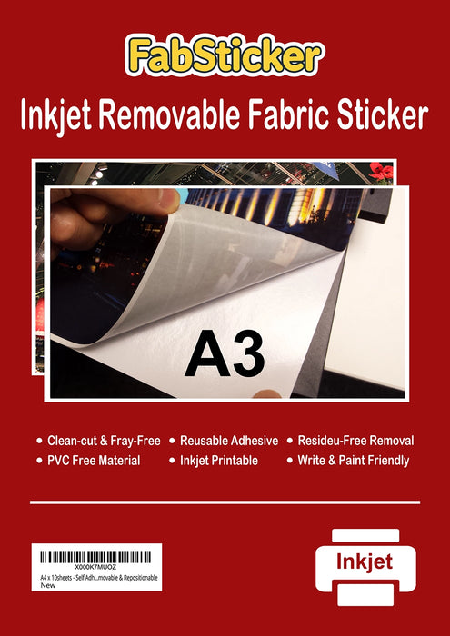 RTL43 (A3) <br> FabSticker Removable Self adhesive Fabric A3