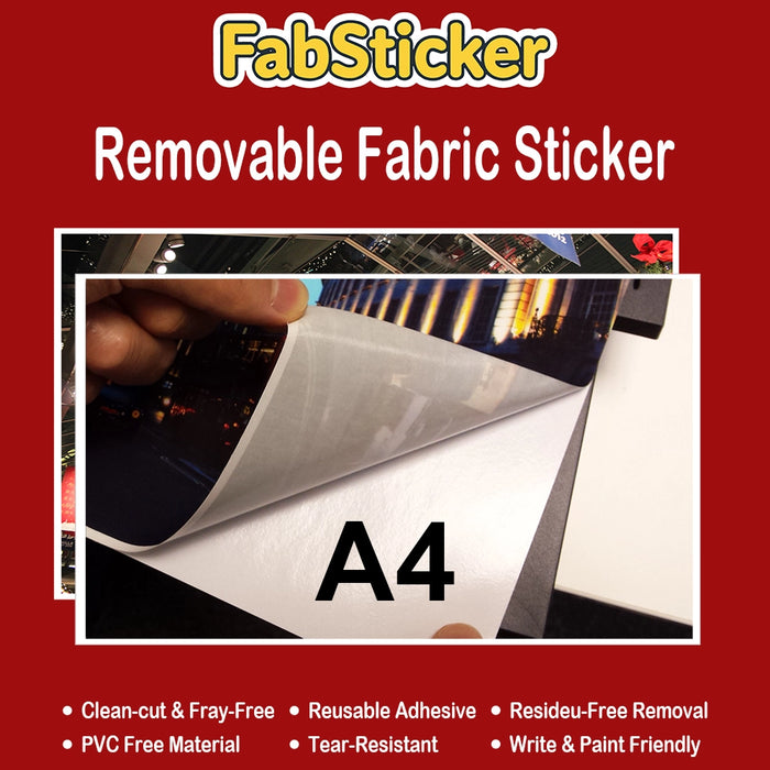 RTL43 (A4) <br> FabSticker Removable Self adhesive Fabric A4
