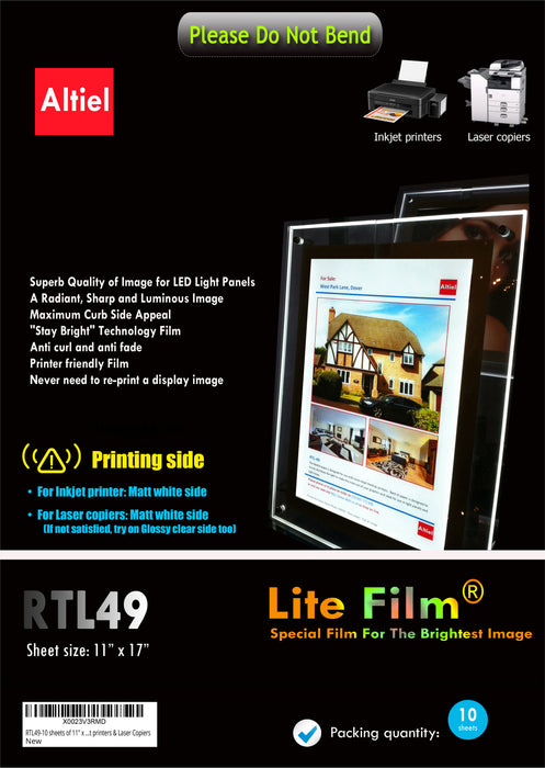 RTL49 (11" x 17") <br> Premium Lite Film® for Any Printers